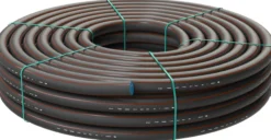 Evopipes PE100RC rør, 32 mm, PN10, SDR17, sort/brun, 100 meter, EN12201 - 100 meter