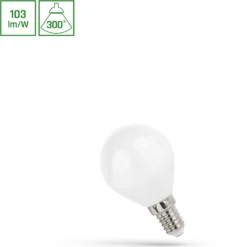 E14 4W LED kronepære - P45, 100lm/W, 3000K, ikke dæmpbar