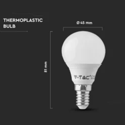 E14 3,7W LED pære - P45 - Ikke dæmpbar, Varm hvid (restsalg)
