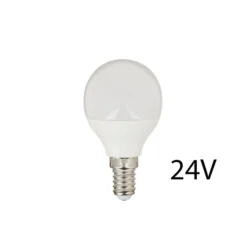 E14 4,5W LED pære - 24V DC, P45, varm hvid