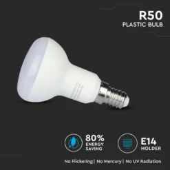 E14 6W LED spotpære, R50, Cree LED chip, 470 lumen, 6500K, 120° spredning, 86 x 50 mm - V-Tac