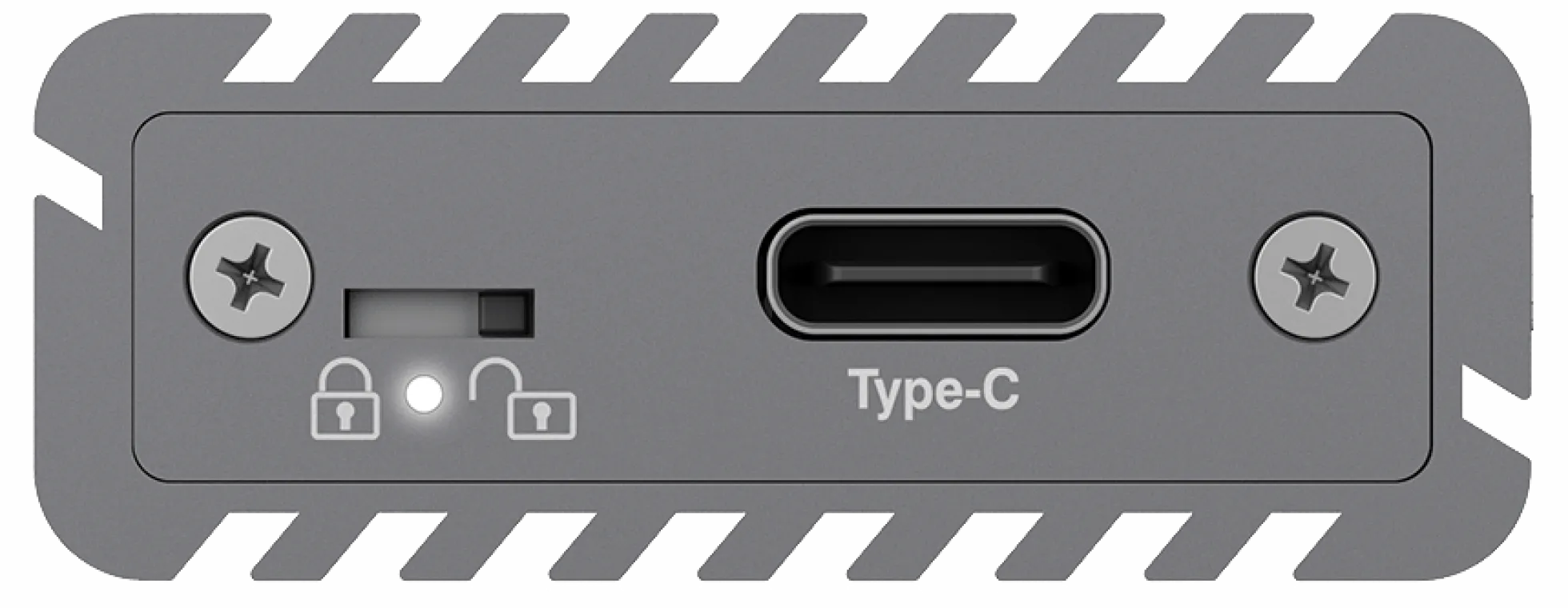 External Type-C™ aluminium enclosure for M.2 NVMe SSD