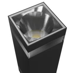 Facadelampe Torre Ring, udendørs LED, firkantet, 18W, CCT, 230V, IP54, sort