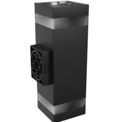 Facadelampe Torre Ring, udendørs LED, firkantet, 18W, CCT, 230V, IP54, sort