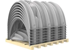 Faskinetunnel midt, 1500 mm, 2450 mm, 2900 mm