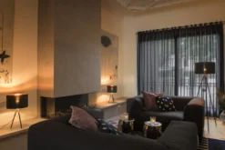 FENDA gulvlampefod, treben, E27, uden skærm