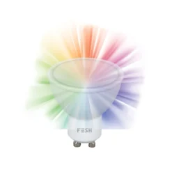 FESH SMART HOME LED Spot, multicolor GU10 5W, 400 lm, 2700-6500 K, hvid