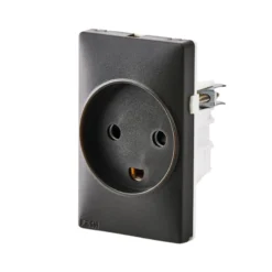 FESH SWITCH Curveline stikkontakt med jord, 1½ modul