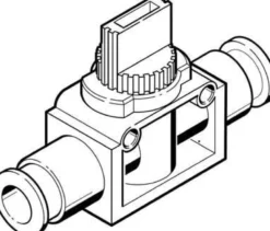 Festo Afspærringsventil, HE-2-QS-6, QS-6