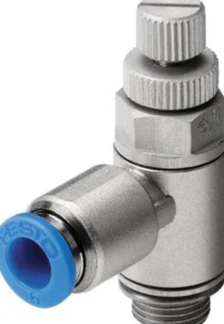 Festo Drøvle-kontraventil, GRLA-M5-QS-6-RS-D