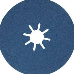 Fiberrondel Ø125x22 K60, stål aluminium - Zirkon