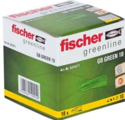 Fischer gasbetondybel Green GB 10 x 55 mm