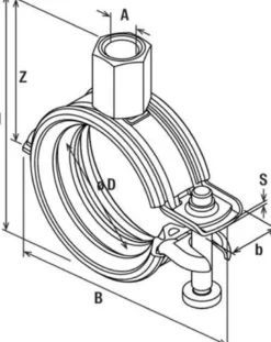 fischer rørbøjle FGRS 31-37 mm M8/M10 Universal
