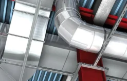 Fischer SaMontec Ventilationsrørbøjle LGS, Gummiisolering, 2 Skruer, M8/M10