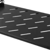 Fixed shelf, 1U, 275mm deep, max 60kg, black