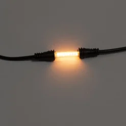 Flagstangskæde, 5x20 LED, 1850 K, sort ledning - Konstsmide