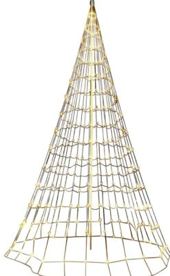 Flagstangs net lys, 10 meter x 5 meter, 600 varmhvide LED, IP44 transformer