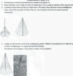 Flagstangs net lys, 8 meter x 4 meter, 480 varmhvide LED, IP44 transformer