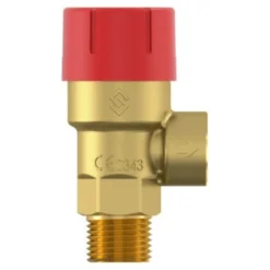 Flamco Prescor sikkerhedsventil, 3/4", 2.5 Bar, nippel-muffe