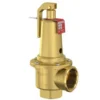 Flamco Prescor S sikkerhedsventil, 1.1/4"x1.1/2", 4 bar, til varme/køl, messing