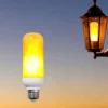 Flamme pære E27, IP20, 3W, 60LED, hvidt lys