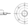 Flange AF/AB 150-500l til varmelegeme
