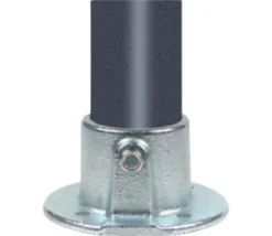 Flange til væg/loft , galvaniseret, vandrørs-fitting til stativ og reol - Pipe Clamps
