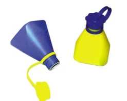 Flaske til saltsyre, 150 ml, blå