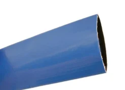 Flat HD afløbsslange PVC, Diameter indvendig 102mm, blå - 50 meter