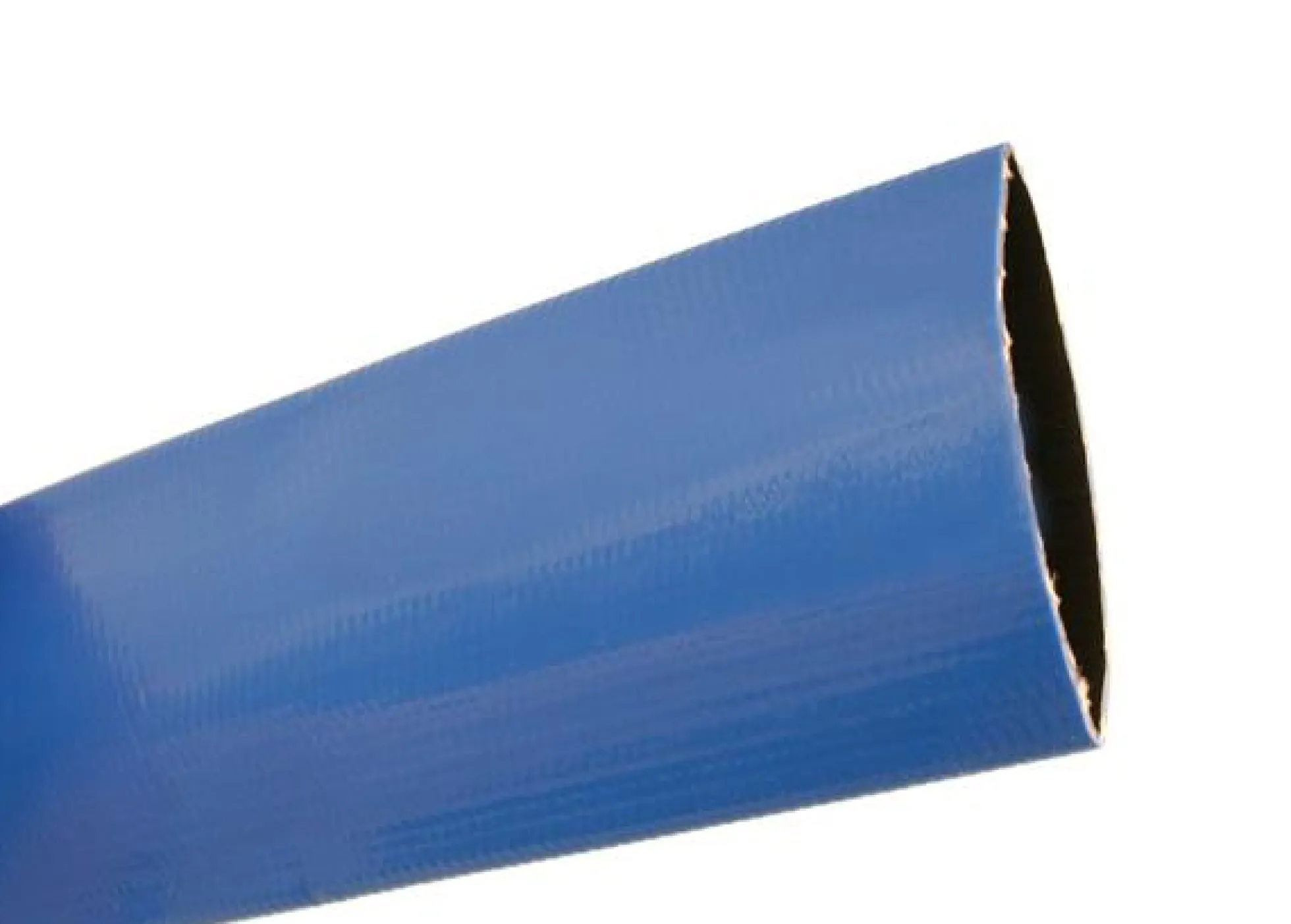 Flat HD afløbsslange PVC, diameter indvendig 38mm, 1 1/2", blå - 50 meter