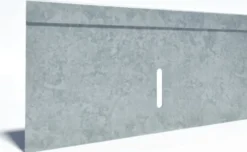 Flexi endegavl, 300 x 155 mm, til sokkelaffugter uden bund