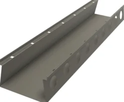 Flexi sokkelaffugter, 310 mm bredde, 175 mm højde, 1490 mm længde, med bund, uden udløb/rist