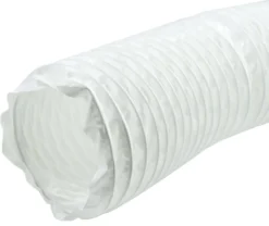 Flexslange PE, Ø152 mm, 6 meter, hvid - 6 meter