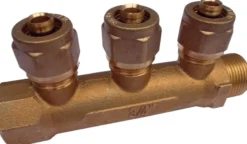 Fordelerrør til pex, muffe/nippel 3/4" x 15 mm