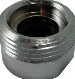 Forkormet nippelmuffe med nippel/muffe samt pakning, ¾" x ½"