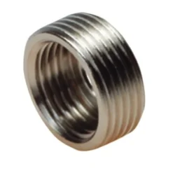Forkromet gevindring med stopkant m. nippel/muffe, ½" x ⅜"