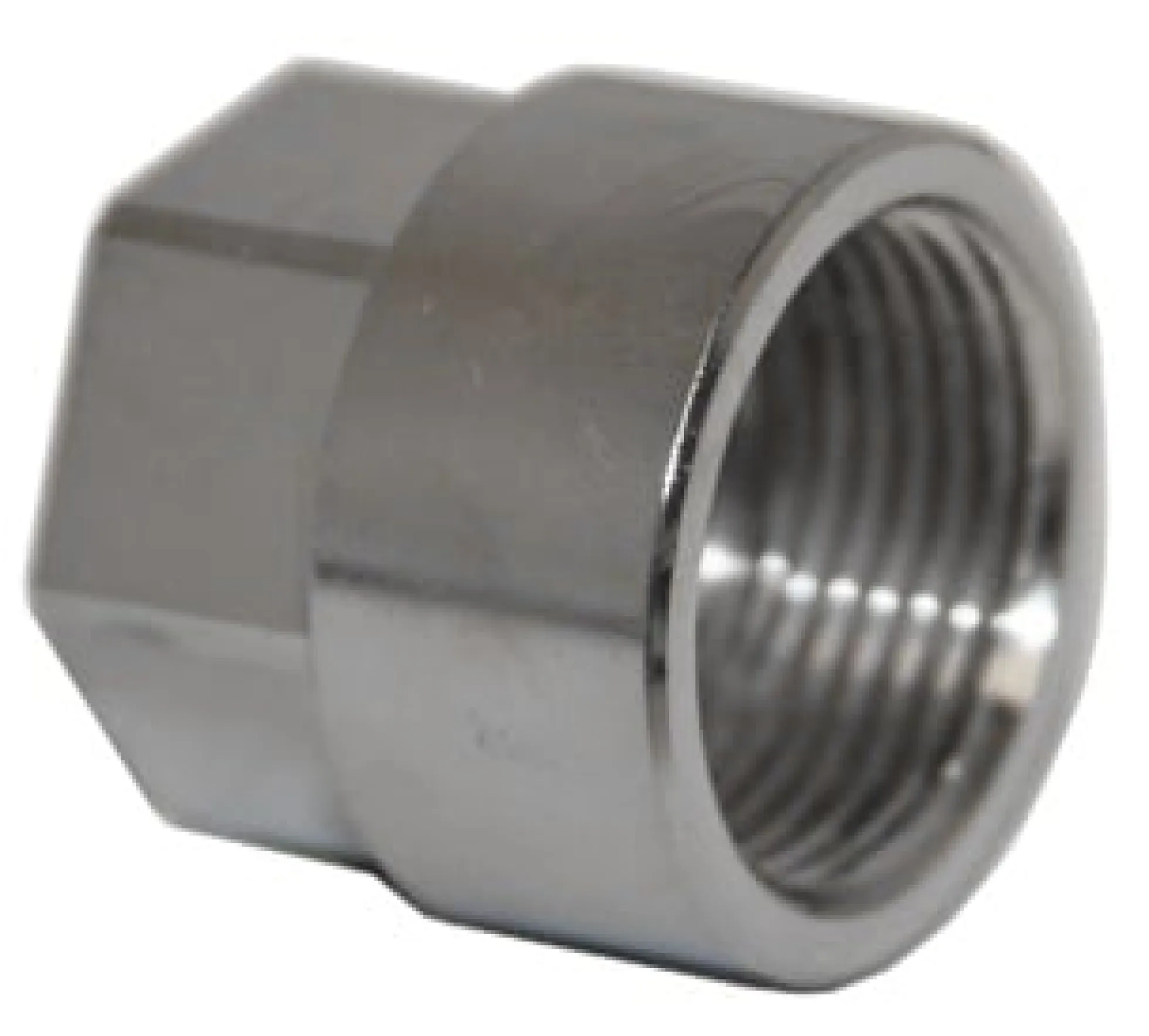 Forkromet messing formmuffe, ½" x ⅜"