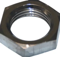 Forkromet messing kontramøtrik, ½"
