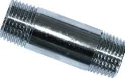 Forkromet messing nippelrør , ½" x ½"
