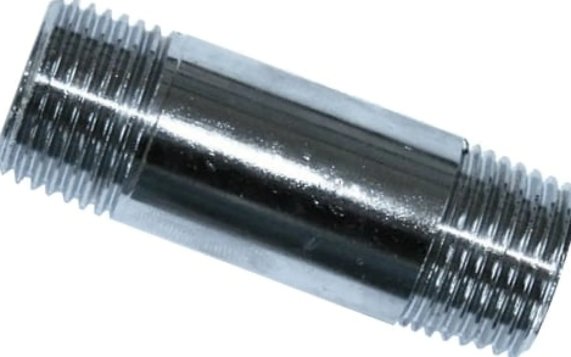 Forkromet messing nippelrør , ½" x ½"