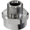 Forkromet overgangsstykke (til stopventiler, nilhaner osv.) m. muffe/nippel, ½" x ⅜"