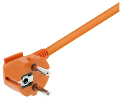Forlængerledning, indendørs, jordforbundet, IP20, 20 meter, orange