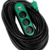 Forlængerledning udendørs m/jord, 230V, 3G1,5 mm², 3-stikdåse - 25 meter