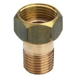 Forskruning m. omløber, Rødgods Silicium Bronze, 3/4" x 1/2"