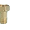 Forskruning 1/2" x 3/4" t/ bimåler, m/kort omløber og NBR pakning