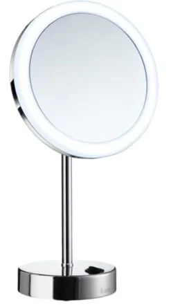 Forstørrelsesspejl Outline m/LED forkrom, Dybde 162mm