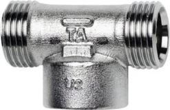 FPL – Kompressions tee (gevind ender) m. muffe, ½" x ½" x ½"