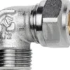 FPL – Kompressions vinkel 90° m. nippel, 12 mm x ½"