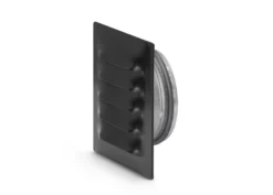 Fresh murrist med studs Ø100 mm, 145x145 mm, sort