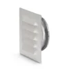 Fresh Murrist med studs, Ø100 mm, 165x165 mm, mat stål